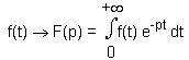 Définition de la transformée de Laplace